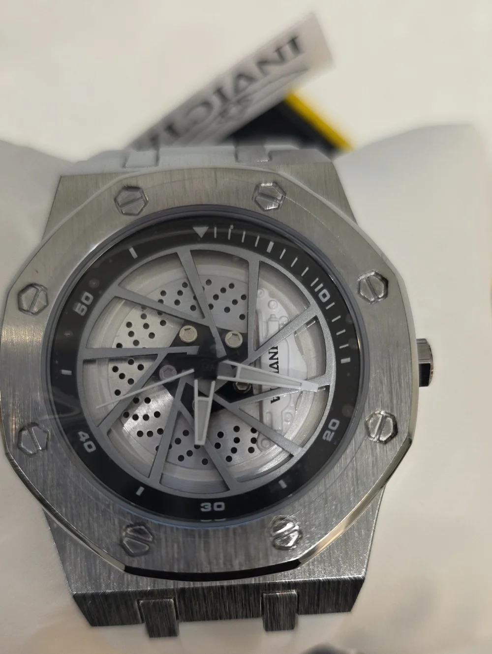 571.  Invicta Speedway Rim Men's Watch - 42mm, White (70039)